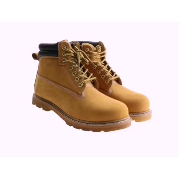 embossed cow leather safety shoes steel toe cap for coal mining